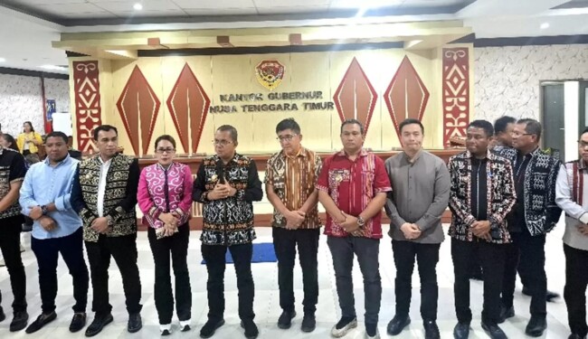 Konferensi Pers RUPS Bank NTT 2026 di Lantai I Kantor Gubernur NTT.(Istimewa)